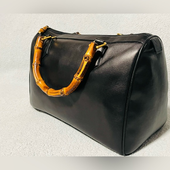 Gucci Bamboo Leather Mini Boston Bag - Picture 6 of 14